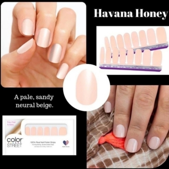 Color Street Other - Color Street Havana Honey Nail Polish Strips Neutral Beige Solid Set